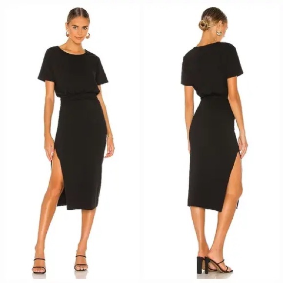 Lovers + Friends Dresses & Skirts - Lovers + Friends Easy Ruched Midi Dress